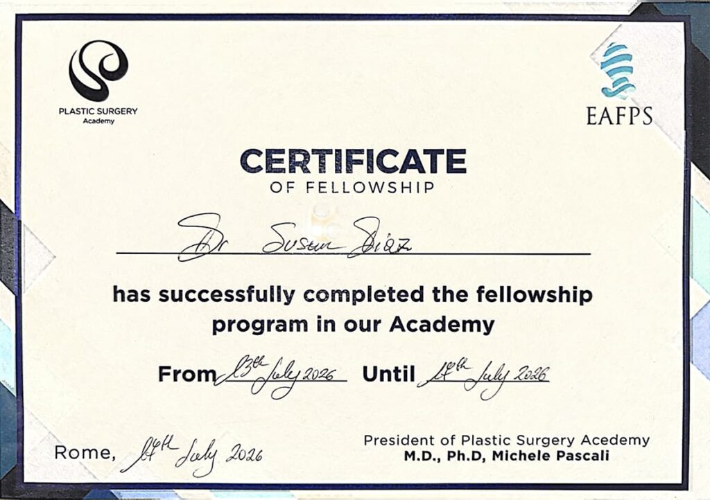 certificado susan dr pascali
